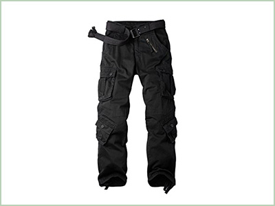 OCHENTA Men's Outdoor Woodland Cargo Tactical Pants